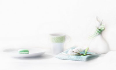 Friss zöld macaron-asztal alkotó: Delphine Devos