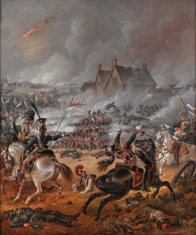 Waterloo-i csata (olaj, vászon) alkotó: Denis (follower of) Dighton