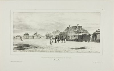 A karantén tábornok udvara, Skoulani, Besszarábia alkotó: Denis Auguste Marie Raffet