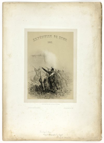 Expedíció Rómába, 1849: Az Ön fogadtatása se nem udvarias, se nem politikus, a Souvenirs d’Italie: Expédition de Rome alkotó: Denis Auguste Marie Raffet