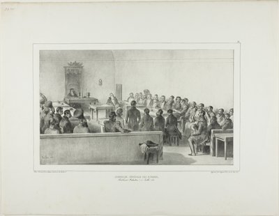 A bojárok közgyűlése, Bukarest, Waláchia, 1837. július 15. alkotó: Denis Auguste Marie Raffet