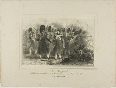 Nem lövök! Ha az ügy jó lenne, nem lenne pénz a védelmére. 1830. július 28. alkotó: Denis Auguste Marie Raffet