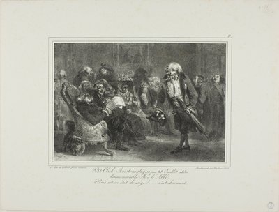 Kis Arisztokrata Klub, 1830. július 28. alkotó: Denis Auguste Marie Raffet