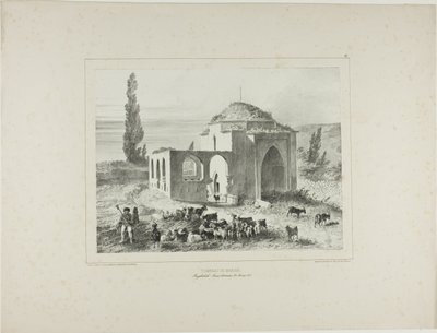 Mária-sír, Bachtcheh-Seraï, Krím, 1837. augusztus 21. alkotó: Denis Auguste Marie Raffet