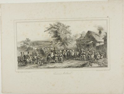 Katonai konvoj alkotó: Denis Auguste Marie Raffet