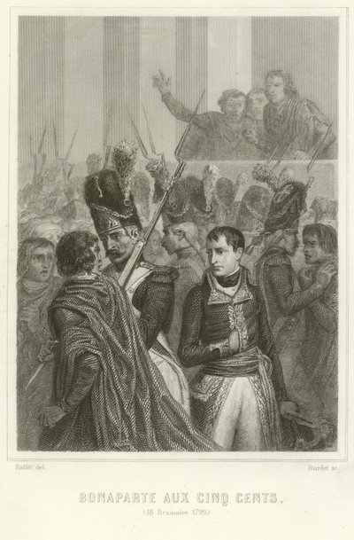 Bonaparte Napóleon az Ötszázak Tanácsának tagjaival körülvéve alkotó: Denis Auguste Marie Raffet