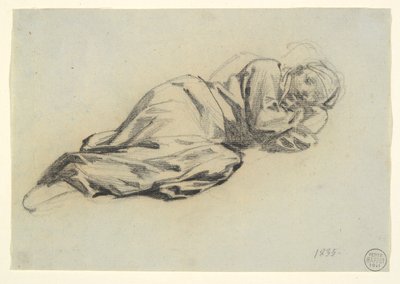 Fekvő ábra alkotó: Denis Auguste Marie Raffet