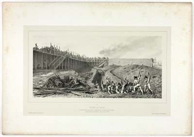 Körút, a Souvenirs of Italy-ból: Expedíció Rómából alkotó: Denis Auguste Marie Raffet