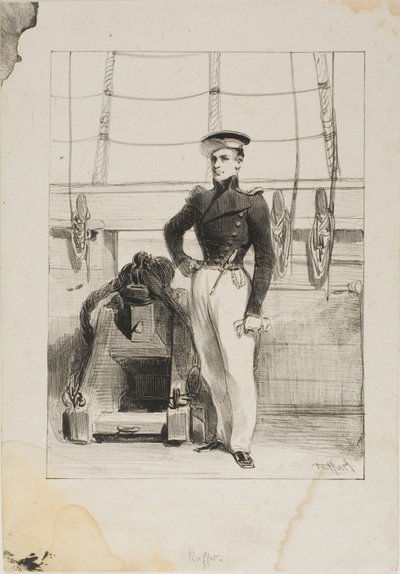 Királyi Haditengerészet, Vonalszemélyzet, Hajózászlós alkotó: Denis Auguste Marie Raffet