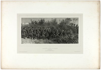 Sappers a lövészárkokhoz, a Souvenirs of Italy: Rome Expedition-ból alkotó: Denis Auguste Marie Raffet