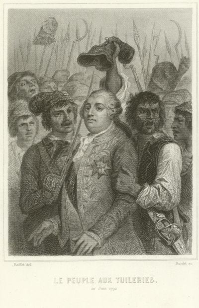Az emberek a Tuileries-palotában alkotó: Denis Auguste Marie Raffet