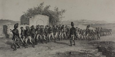 Török újoncok Szmirna mellett, 1837. november 10 alkotó: Denis Auguste Marie Raffet