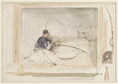 Ülő pamut munkás alkotó: Denis Auguste Marie Raffet