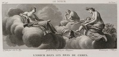 Denis-Sébastien Leroy, Antoine-Claude-François Villerey et Chataigner - Szerelem Ceres karjaiban, Eustache Le Sueur után - 1802-1815 alkotó: Denis Sebastien Leroy