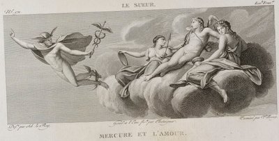 Denis-Sébastien Leroy, Antoine-Claude-François Villerey és Chataigner - Merkúr és szerelem, Eustache Le Sueur után - 1802-1815 alkotó: Denis Sebastien Leroy