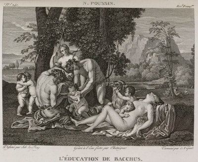 Denis-Sébastien Leroy, Chataigner és Niquet - Bacchus nevelése, Nicolas Poussin után - 1802-1815 alkotó: Denis Sebastien Leroy