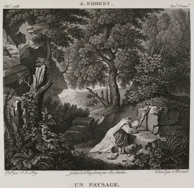 Denis-Sébastien Leroy, De Saulx et Bovinet - Tájkép, Jean-Baptiste Forest után - 1802-1815 alkotó: Denis Sebastien Leroy