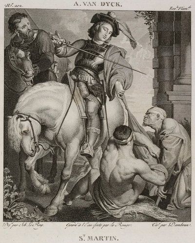 Denis-Sébastien Leroy, Le Rouge és Dambrun - Szent Márton, Antoine van Dyck után - 1802-1815 alkotó: Denis Sebastien Leroy