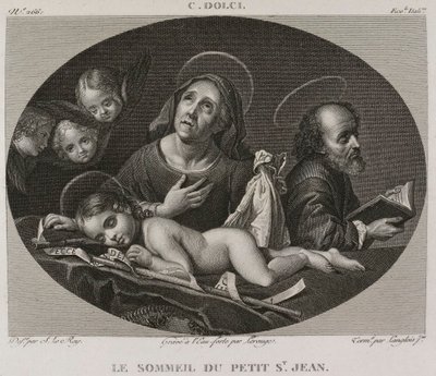 Denis-Sébastien Leroy, Lerouge et Langlois jeune - A kis Szent János álma, Carlo Dolci után - 1802-1815 alkotó: Denis Sebastien Leroy