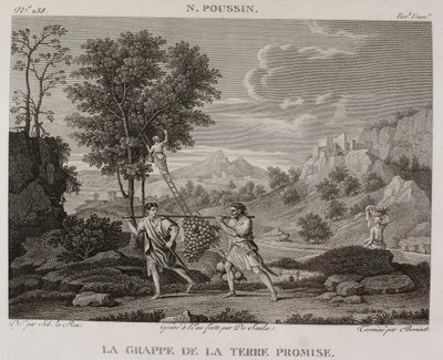 Denis-Sébastien Leroy, Saulx és Bovinet - Az ígéret földjének szőlője, Nicolas Poussin után - 1802-1815 alkotó: Denis Sebastien Leroy