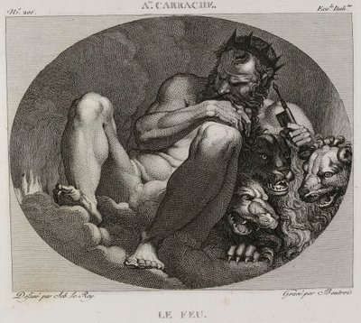 Denis-Sébastien Leroy et Boutrois - Tűz, Annibale Carrache után - 1802-1815 alkotó: Denis Sebastien Leroy
