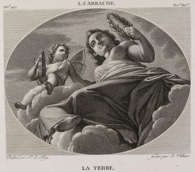 Denis-Sébastien Leroy et Le Villain - A Föld, Ludovico Carracci után - 1802-1815 alkotó: Denis Sebastien Leroy