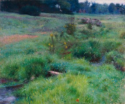 The Brook at Medfield alkotó: Dennis Miller Bunker