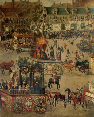 Az Ommeganck Brüsszelben 1615. május 31-én: a spanyol Izabella diadalának részlete alkotó: Denys van Alsloot
