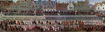 Az Ommegang Brüsszelben 1615. május 31-én: Notre Dame de Sablon körmenet alkotó: Denys van Alsloot