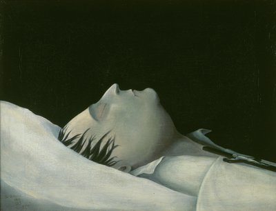 Napóleon a halálos ágyán a Szent Ilonán, 1821 alkotó: Denzil O. Ibbetson