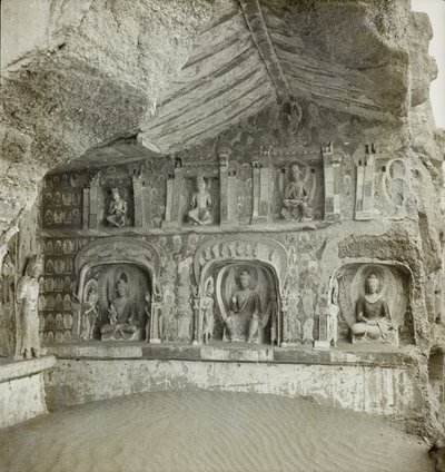 Buddhák és bódhiszattvák szobrai, 259. barlang, északi fal, Dunhuang barlangok, Kína, 1275/1 (114) fotó alkotó: Desmond Parsons