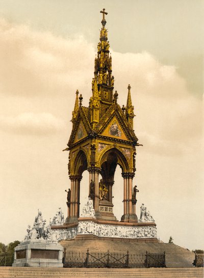 Albert Memorial, London, 1890-1900 körül alkotó: Detroit Publishing Co.