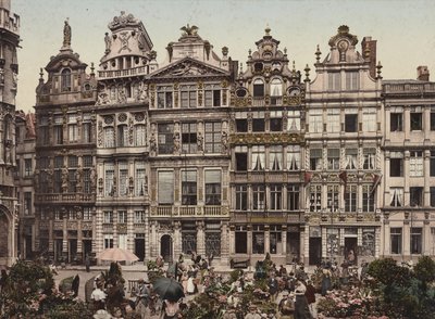Grand Place, Brüsszel, 1900 körül alkotó: Detroit Publishing Co.
