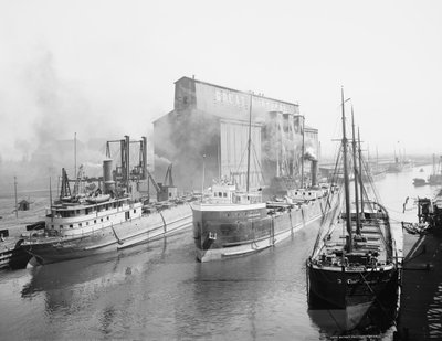 Great Northern Elevator és hajózás, Buffalo, New York alkotó: Detroit Publishing Co.