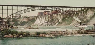 Niagara, malmok és Grand Trunk Bridge, 1900 körül alkotó: Detroit Publishing Co.