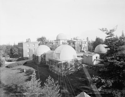 Obszervatórium, Harvard College, 1900 körül (f/w fotó) alkotó: Detroit Publishing Co.