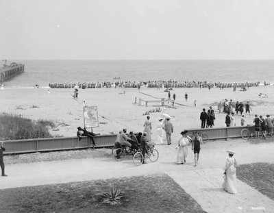 Palm Beach, Florida, 1905 körül (f/w fotó) alkotó: Detroit Publishing Co.