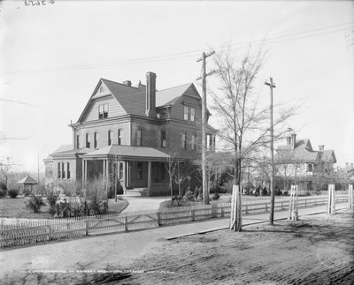 Booker T. Washington lakóhelye, Tuskegee Institute, 1906 körül (f/w fotó) alkotó: Detroit Publishing Co.