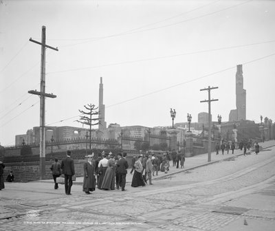 A Stanford Mansion és a Hopkins Art Institute romjai, San Francisco alkotó: Detroit Publishing Co.
