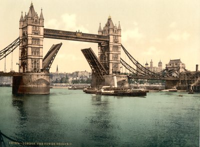 Tower Bridge, London alkotó: Detroit Publishing Co.