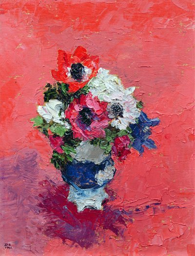 Kökörcsin piros talajon, 1992 (tábla) alkotó: Diana Schofield
