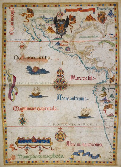 Hozzáadás. 5415A térkép, illusztráció a „Queen Mary Atlas”-ból alkotó: Diego Homem