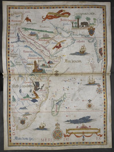 Illusztráció a "Queen Mary Atlas"-ból alkotó: Diego Homem