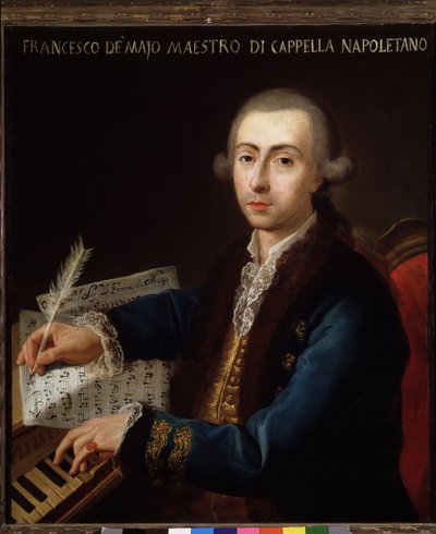Gian Francesco de Majo (1732-1770) olasz zeneszerző portréja alkotó: Diego Pesco