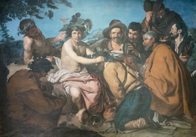 Bacchus, más néven az ivók diadala Diego Velazquez után (tempera papírra ragasztott vászonra) alkotó: Diego Rodriguez de Silva y (after) Velazquez