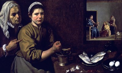 Krisztus Márta házában alkotó: Diego Rodriguez de Silva y Velazquez