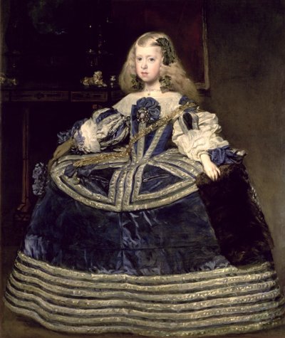 Margarita Terézia infánsnő kék ruhában alkotó: Diego Velázquez
