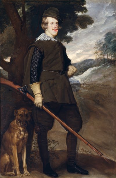 IV. Fülöp vadászjelmezben alkotó: Diego Velázquez