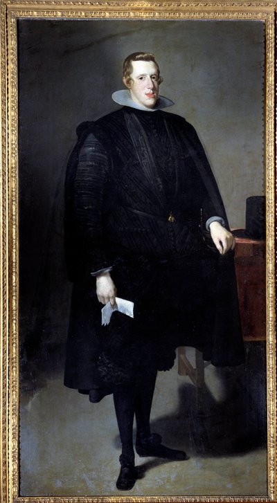 IV. Fülöp (1605-1665) portréja a lábában. Diego Rodriguez de Silva y Velasquez (1599-1660) festménye alkotó: Diego Velázquez