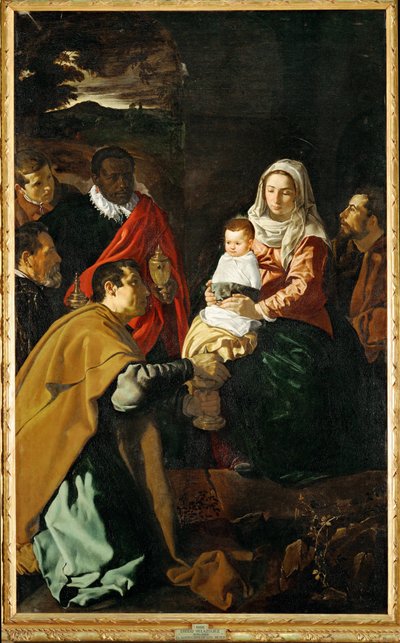 A bölcsek imádása ... (festmény, vászon) alkotó: Diego Rodriguez de Silva y Velazquez